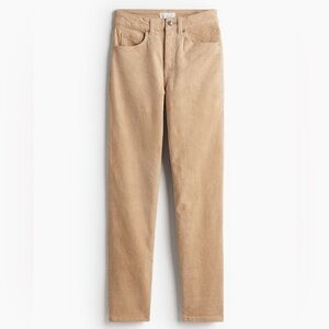 H&M high rise straight leg corduroy pants